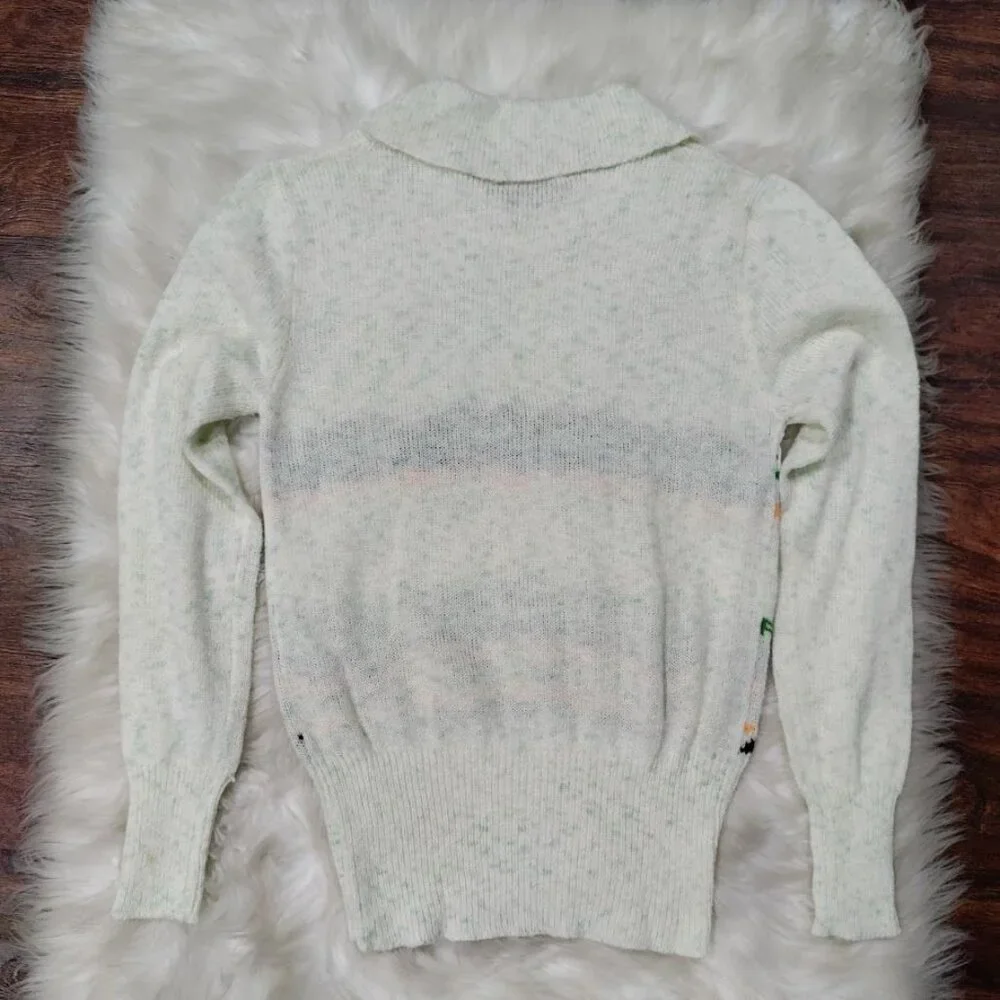 Vintage Majestic Knitwear V Neck Sweater M - Picture 2 of 13